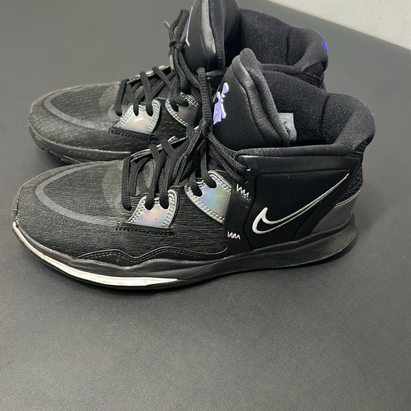 Nike Kyrie Infinity GS Basketball Shoes Black Metallic Silver – Size 7Y - Picture 3 of 7